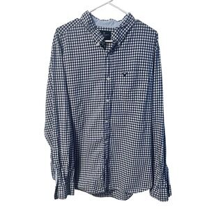 American Eagle Outfitters Mens Classic Fit Gingham Button Down Shirt XXL